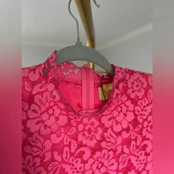 New H&M Floral Lace Dress Mini Coquette Romantic Event Wedding Spring Summer Y2K - Picture 4 of 13